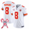 Men’s Kansas City Chiefs Limited Jersey – Christmas Patch – HOPKINS – 8 – White Jersey