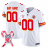 Custom Kansas City Chiefs Limited Jersey – Christmas Patch – White Jersey