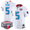 Houston Texans 2024 AFC South Division Champions Patch Vapor Limited Jersey – All Stitched – White – Jalen Pitre Jersey