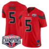 Houston Texans 2024 AFC South Division Champions Patch Vapor Limited Jersey – All Stitched – Red – Jalen Pitre Jersey