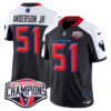 Houston Texans 2024 AFC South Division Champions Patch Vapor Limited Jersey – All Stitched – Navy Alternate – Will Anderson Jr. Jersey