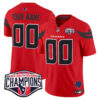 Houston Texans 2024 AFC South Division Champions Patch Vapor Limited Custom Jersey – All Stitched – Red Jersey