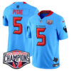 Houston Texans 2024 AFC South Division Champions Patch Vapor Limited Jersey – All Stitched – Blue – Jalen Pitre Jersey