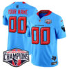 Houston Texans 2024 AFC South Division Champions Patch Vapor Limited Custom Jersey – All Stitched – Blue Jersey