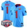 Houston Texans 2024 AFC South Division Champions Patch Vapor Limited Jersey – All Stitched – Blue – Stefon Diggs Jersey
