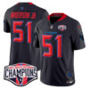 Houston Texans 2024 AFC South Division Champions Patch Vapor Limited Jersey – All Stitched – Navy Limited – Will Anderson Jr. Jersey