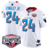 Houston Texans 2024 AFC South Division Champions Patch Vapor Limited Jersey – All Stitched – White – Derek Stingley Jr. Jersey