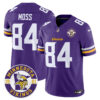 Minnesota Vikings King Of The North Patch Vapor Limited Jersey – Est. 1961 Patch – All Stitched – Purple – Randy Moss Jersey
