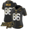 Women’s Buffalo Bills 2024 Bills Mafia Patch Gold Vapor Limited Jersey – All Stitched – Black Limited – Dalton Kincaid Jersey