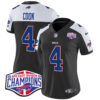 Women’s Bills 2024 AFC East Division Champions Vapor Limited Jersey – All Stitched – Black Alternate – James Cook Jersey