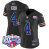 Women’s Bills 2024 AFC East Division Champions Vapor Limited Jersey – All Stitched – Black – James Cook Jersey