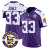 Minnesota Vikings King Of The North Patch Vapor Limited Jersey – Est. 1961 Patch – All Stitched – Purple Alternate – Aaron Jones Jersey