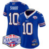 Women’s Bills 2024 AFC East Division Champions Vapor Limited Jersey – All Stitched – Royal – Khalil Shakir Jersey