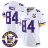 Minnesota Vikings King Of The North Patch Vapor Limited Jersey – Est. 1961 Patch – All Stitched – White – Randy Moss Jersey