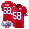 Bills 2024 AFC East Division Champions Vapor Limited Jersey – All Stitched – Red – Matt Milano Jersey