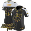 Women’s Buffalo Bills 2024 Bills Mafia Patch Gold Vapor Limited Jersey – All Stitched – Alternate – Donald Trump Jersey