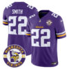 Minnesota Vikings King Of The North Patch Vapor Limited Jersey – Est. 1961 Patch – All Stitched – Purple – Harrison Smith Jersey