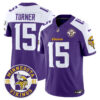 Minnesota Vikings King Of The North Patch Vapor Limited Jersey – Est. 1961 Patch – All Stitched – Purple Alternate – Dallas Turner Jersey