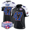 Bills 2024 AFC East Division Champions Vapor Limited Jersey – All Stitched – Black Alternate – Donald Trump Jersey