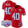 Women’s Bills 2024 AFC East Division Champions Vapor Limited Jersey – All Stitched – Red – Von Miller Jersey