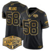 Bills 2024 AFC East Division Champions Gold Vapor Limited Jersey – All Stitched – Black Gold – Matt Milano Jersey