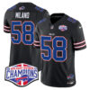 Bills 2024 AFC East Division Champions Vapor Limited Jersey – All Stitched – Black – Matt Milano Jersey