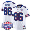 Bills 2024 AFC East Division Champions Vapor Limited Jersey – All Stitched – White – Dalton Kincaid Jersey