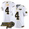 Buffalo Bills 2024 Bills Mafia Patch Gold Vapor Limited Jersey – All Stitched – White Gold – James Cook Jersey