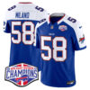 Bills 2024 AFC East Division Champions Vapor Limited Jersey – All Stitched – Royal Alternate – Matt Milano Jersey