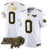 Buffalo Bills 2024 Bills Mafia Patch Gold Vapor Limited Jersey – All Stitched – White Gold – Keon Coleman Jersey