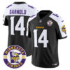 Minnesota Vikings King Of The North Patch Vapor Limited Jersey – Est. 1961 Patch – All Stitched – Black Alternate – Sam Darnold Jersey
