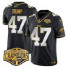 Bills 2024 AFC East Division Champions Gold Vapor Limited Jersey – All Stitched – Black Limited – Donald Trump Jersey