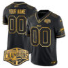 Bills 2024 AFC East Division Champions Gold Vapor Limited Custom Jersey – All Stitched – Black Gold Jersey
