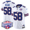 Bills 2024 AFC East Division Champions Vapor Limited Jersey – All Stitched – White – Matt Milano Jersey