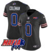 Women’s Buffalo Bills 2024 Bills Mafia Patch Vapor Limited Jersey – All Stitched – Black – Keon Coleman Jersey