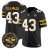 Pittsburgh Steelers Throwback 1933 Patch Vapor Limited Jersey – All Stitched – Black – Troy Polamalu Jersey