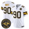 Pittsburgh Steelers Throwback 1933 Patch Vapor Limited Jersey – All Stitched – White – T. J. Watt Jersey