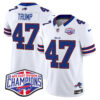 Bills 2024 AFC East Division Champions Vapor Limited Jersey – All Stitched – White – Donald Trump Jersey