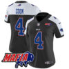 Women’s Buffalo Bills 2024 Bills Mafia Patch Vapor Limited Jersey – All Stitched – Black Alternate – James Cook Jersey