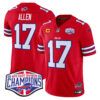 Bills 2024 AFC East Division Champions Vapor Limited Jersey – All Stitched – Red – Josh Allen Jersey