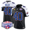 Bills 2024 AFC East Division Champions Vapor Limited Jersey – All Stitched – Black Alternate – Von Miller Jersey