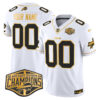 Bills 2024 AFC East Division Champions Gold Vapor Limited Custom Jersey – All Stitched – White Gold Jersey