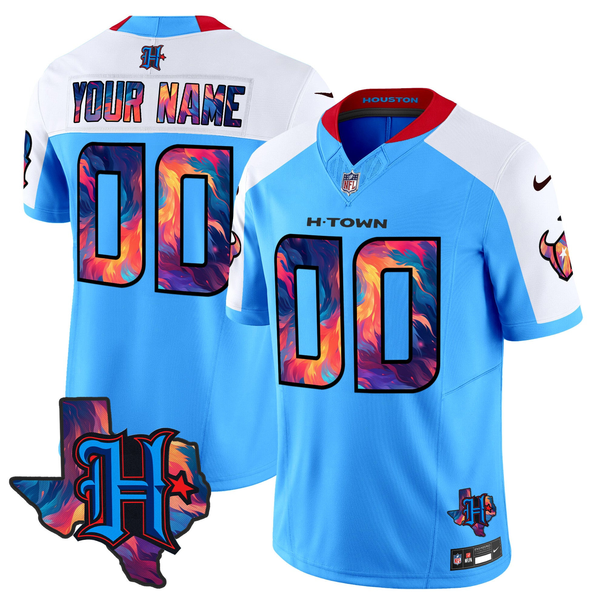 Houston Texans 2024 Special Vapor Limited Custom Jersey – All Stitched – Blue Alternate Jersey