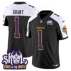 Minnesota Vikings King Of The North Patch Throwback Vapor Limited Jersey V2 – All Stitched – Black Alternate – Bud Grant Jersey