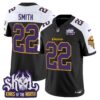 Minnesota Vikings King Of The North Patch Throwback Vapor Limited Jersey V2 – All Stitched – Black Alternate – Harrison Smith Jersey