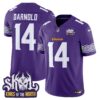 Minnesota Vikings King Of The North Patch Vapor Limited Jersey V2 – All Stitched – Purple – Sam Darnold Jersey