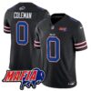 Buffalo Bills 2024 Bills Mafia Patch Vapor Limited Jersey – All Stitched – Black – Keon Coleman Jersey