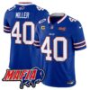 Buffalo Bills 2024 Bills Mafia Patch Vapor Limited Jersey – All Stitched – Royal – Von Miller Jersey