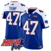 Buffalo Bills 2024 Bills Mafia Patch Vapor Limited Jersey – All Stitched – Royal Alternate – Donald Trump Jersey