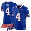 Buffalo Bills 2024 Bills Mafia Patch Vapor Limited Jersey – All Stitched – Royal – James Cook Jersey